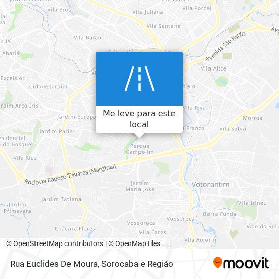 Rua Euclides De Moura mapa