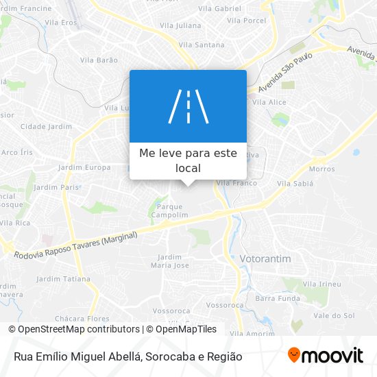 Rua Emílio Miguel Abellá mapa