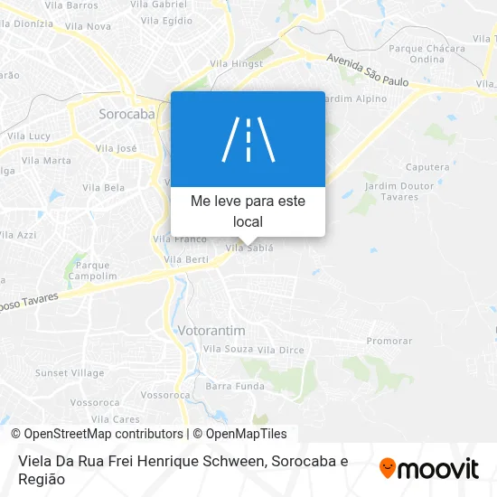 Como chegar em Viela Da Rua Frei Henrique Schween, Sorocaba de ônibus?