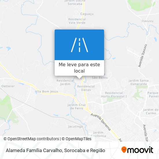 Alameda Família Carvalho mapa