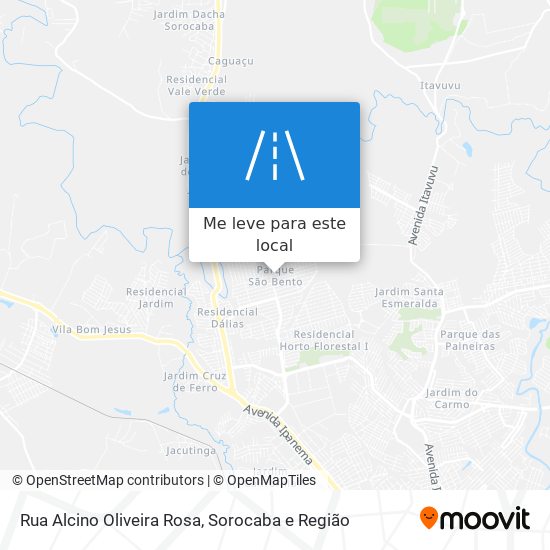 Rua Alcino Oliveira Rosa mapa