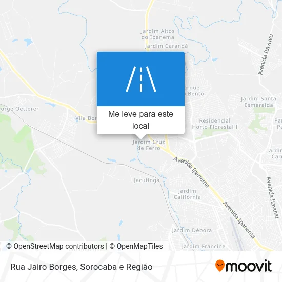 Rua Jairo Borges mapa