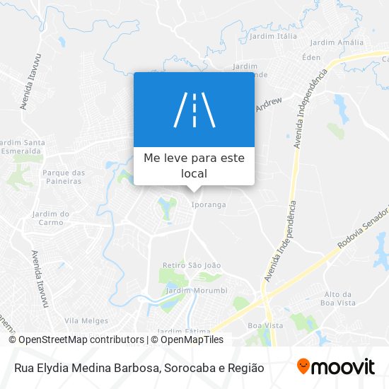Rua Elydia Medina Barbosa mapa