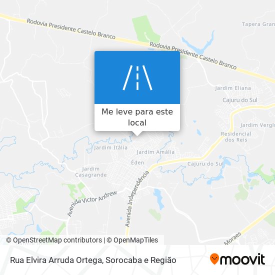 Rua Elvira Arruda Ortega mapa