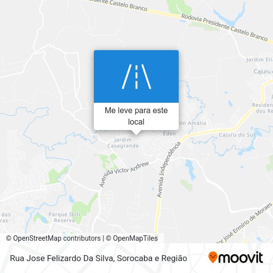 Rua Jose Felizardo Da Silva mapa