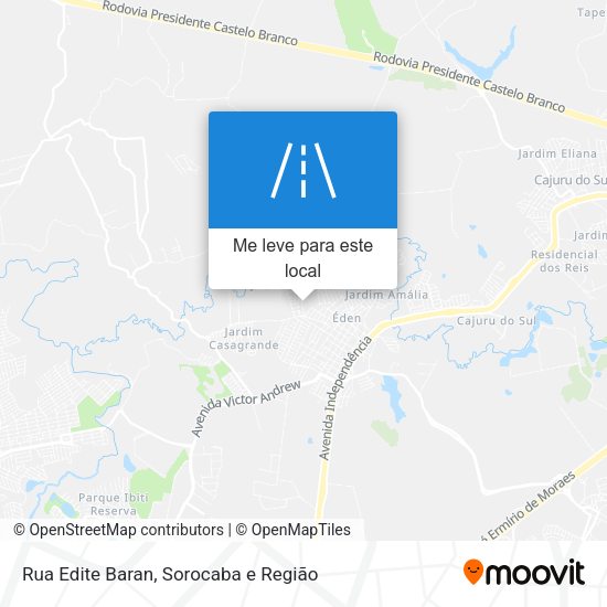 Rua Edite Baran mapa