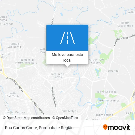 Rua Carlos Conte mapa