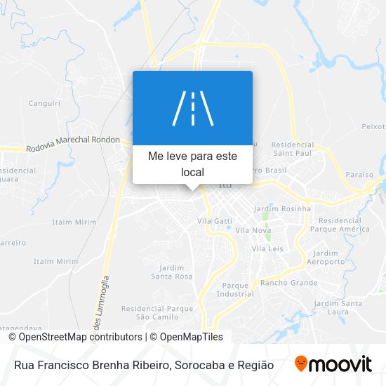 Rua Francisco Brenha Ribeiro mapa