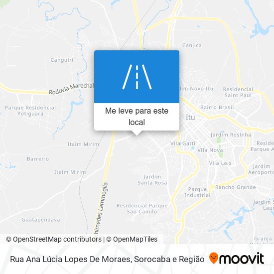 Rua Ana Lúcia Lopes De Moraes mapa