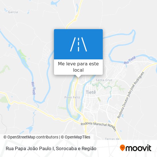 Rua Papa João Paulo I mapa