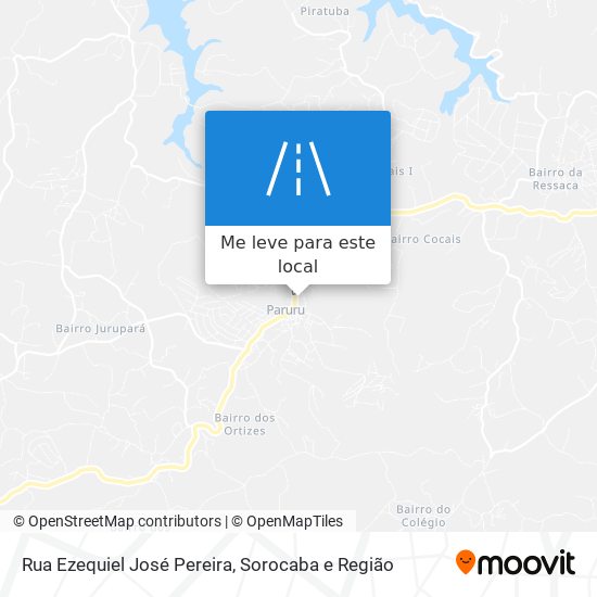 Rua Ezequiel José Pereira mapa