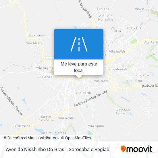 Avenida Nisshinbo Do Brasil mapa