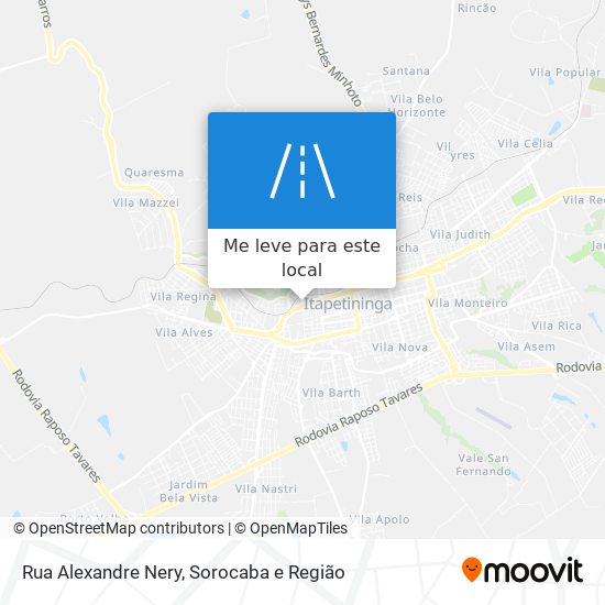 Rua Alexandre Nery mapa