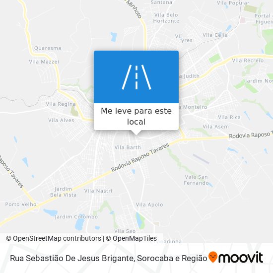 Rua Sebastião De Jesus Brigante mapa