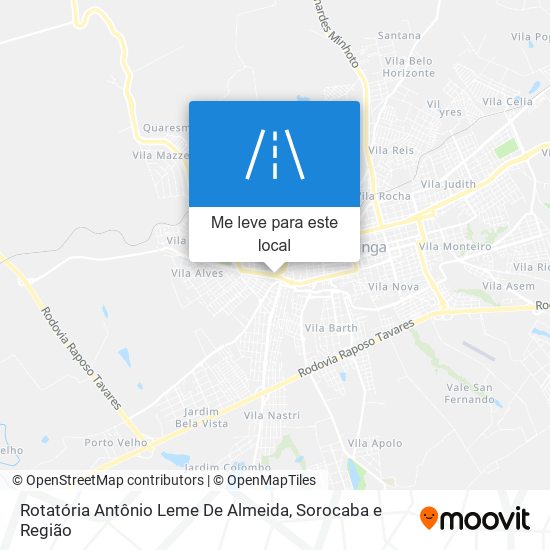 Rotatória Antônio Leme De Almeida mapa