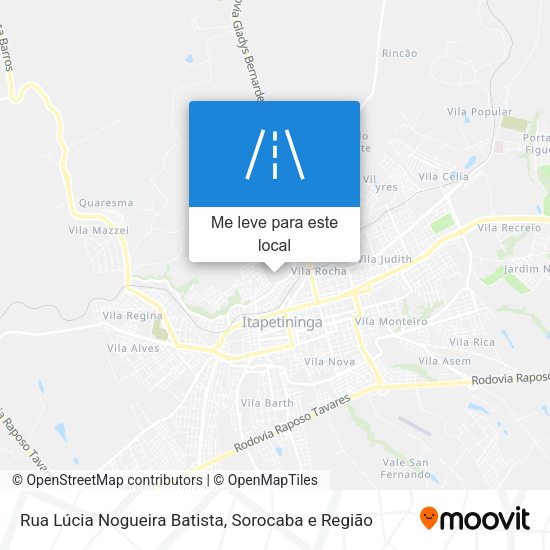 Rua Lúcia Nogueira Batista mapa