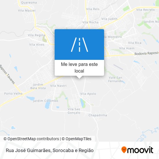 Rua José Guimarães mapa