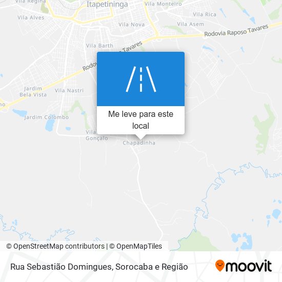 Rua Sebastião Domingues mapa