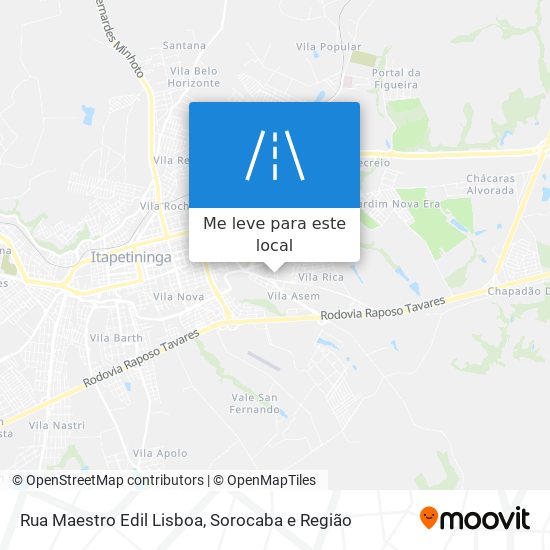 Rua Maestro Edil Lisboa mapa