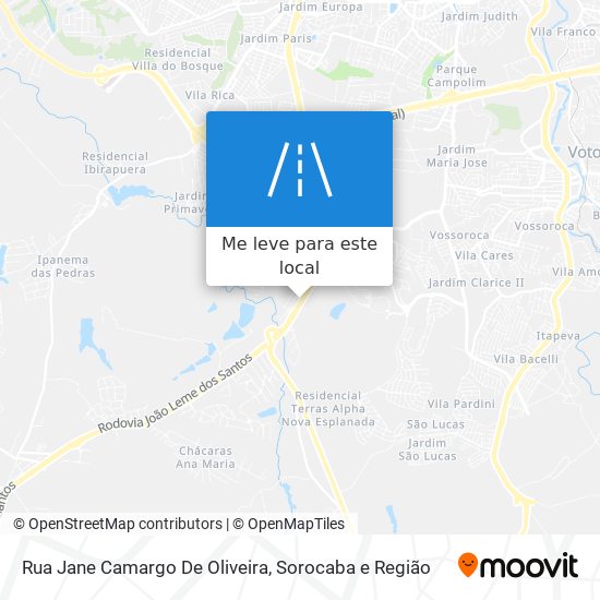 Rua Jane Camargo De Oliveira mapa