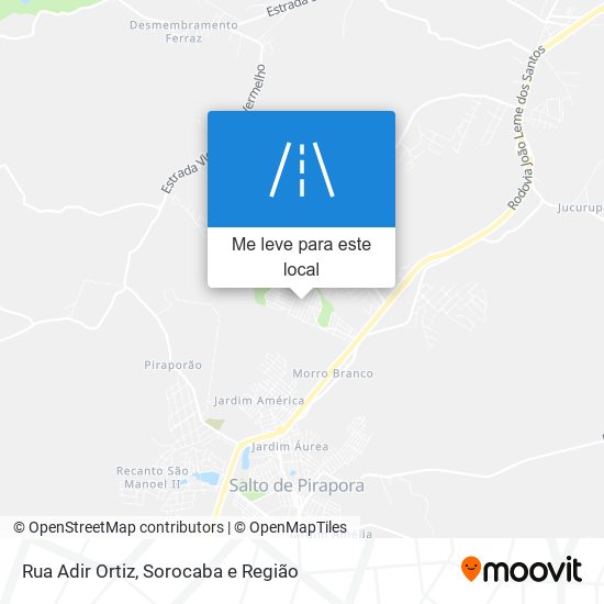 Rua Adir Ortiz mapa