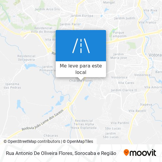 Rua Antonio De Oliveira Flores mapa