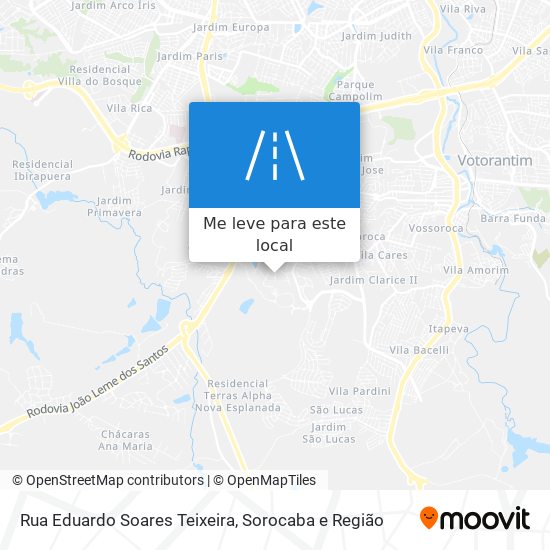 Rua Eduardo Soares Teixeira mapa