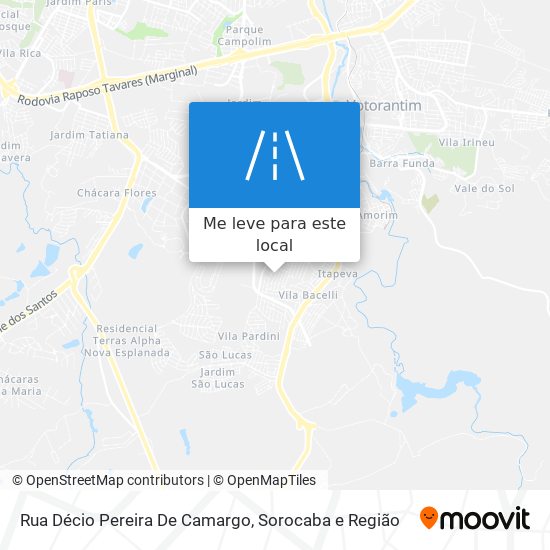 Rua Décio Pereira De Camargo mapa