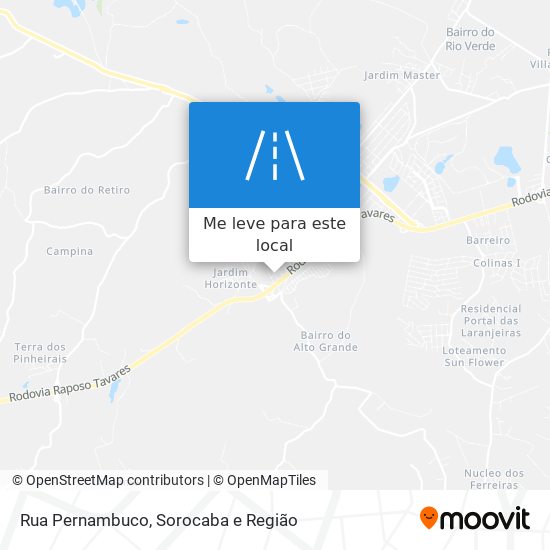 Rua Pernambuco mapa