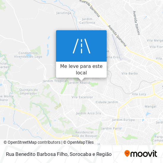 Rua Benedito Barbosa Filho mapa