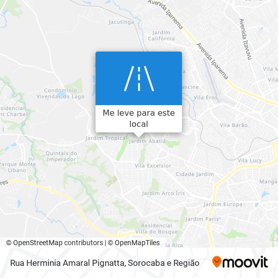 Rua Herminia Amaral Pignatta mapa