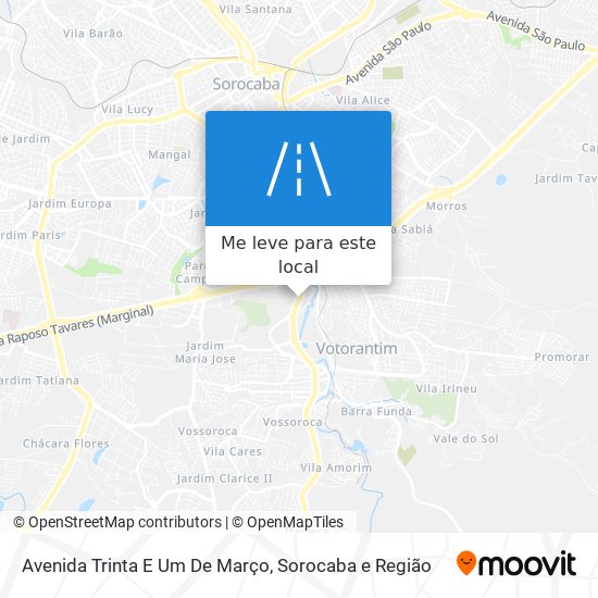 Avenida Trinta E Um De Março mapa