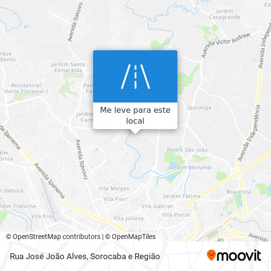 Rua José João Alves mapa