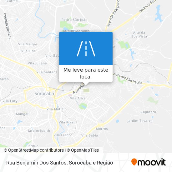 Rua Benjamin Dos Santos mapa