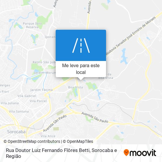 Rua Doutor Luiz Fernando Flôres Betti mapa