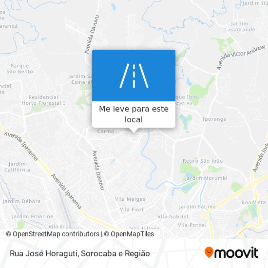 Rua José Horaguti mapa