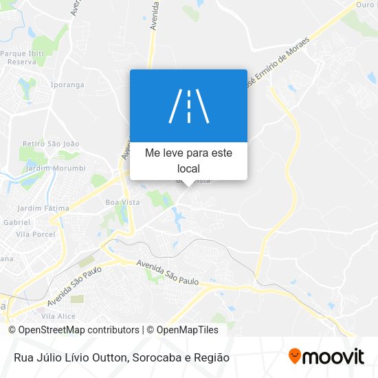 Rua Júlio Lívio Outton mapa