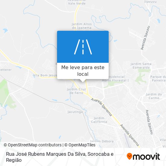 Rua José Rubens Marques Da Silva mapa