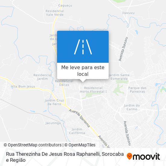 Rua Therezinha De Jesus Rosa Raphanelli mapa