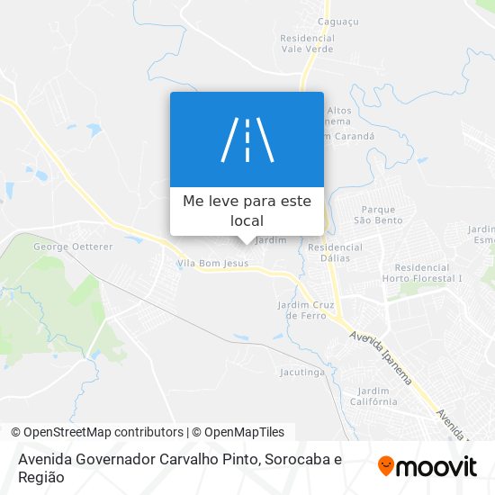 Avenida Governador Carvalho Pinto mapa