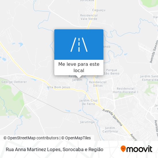 Rua Anna Martinez Lopes mapa