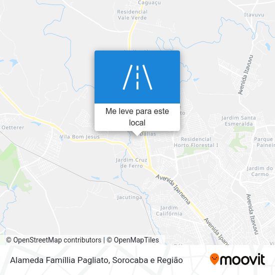 Alameda Famíllia Pagliato mapa