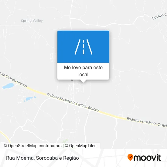 Rua Moema mapa