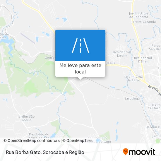 Rua Borba Gato mapa