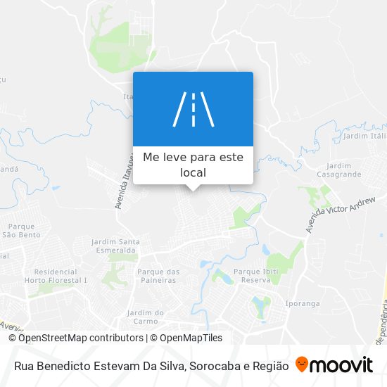 Rua Benedicto Estevam Da Silva mapa