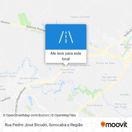 Rua Pedro José Bicudo mapa