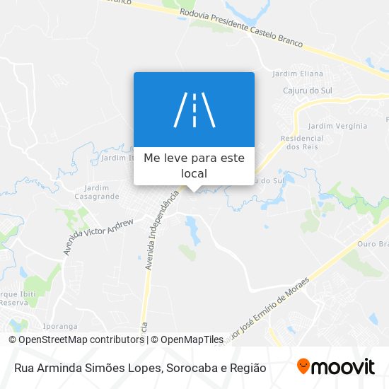 Rua Arminda Simões Lopes mapa