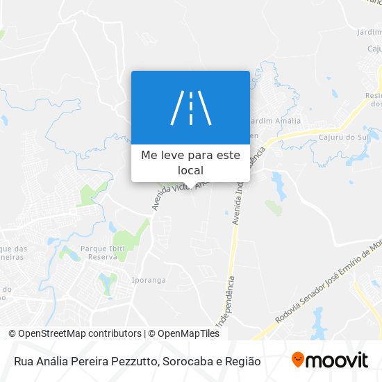 Rua Anália Pereira Pezzutto mapa