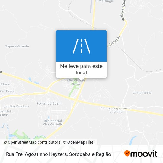 Rua Frei Agostinho Keyzers mapa