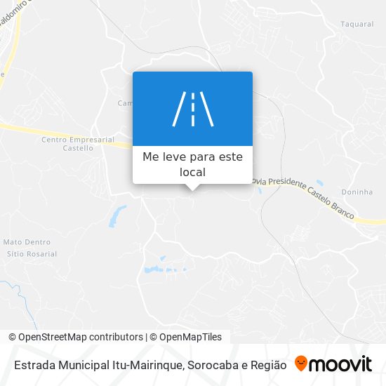 Estrada Municipal Itu-Mairinque mapa
